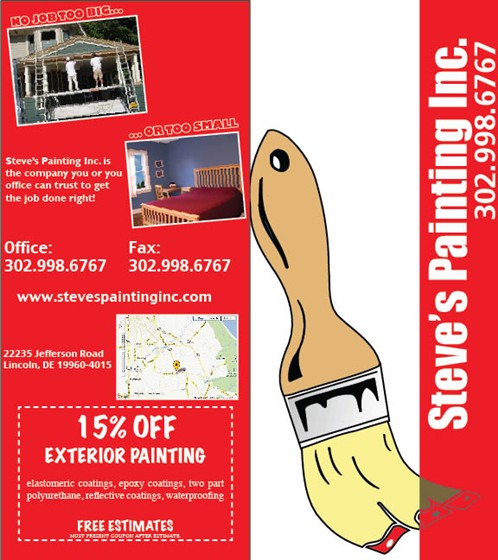 Brochures: Steve's Painting Inc