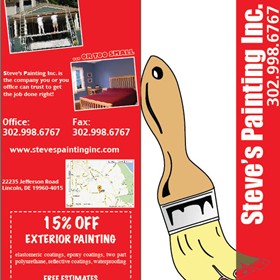 Brochures: Steve's Painting Inc